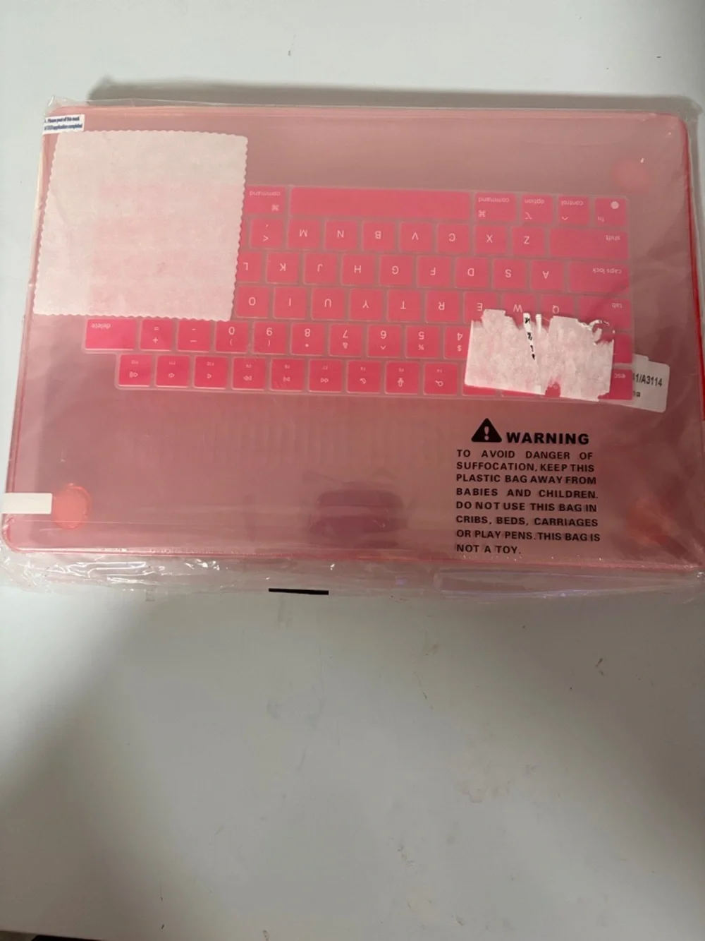 Pink Laptop Protective Case with Keyboard Cover